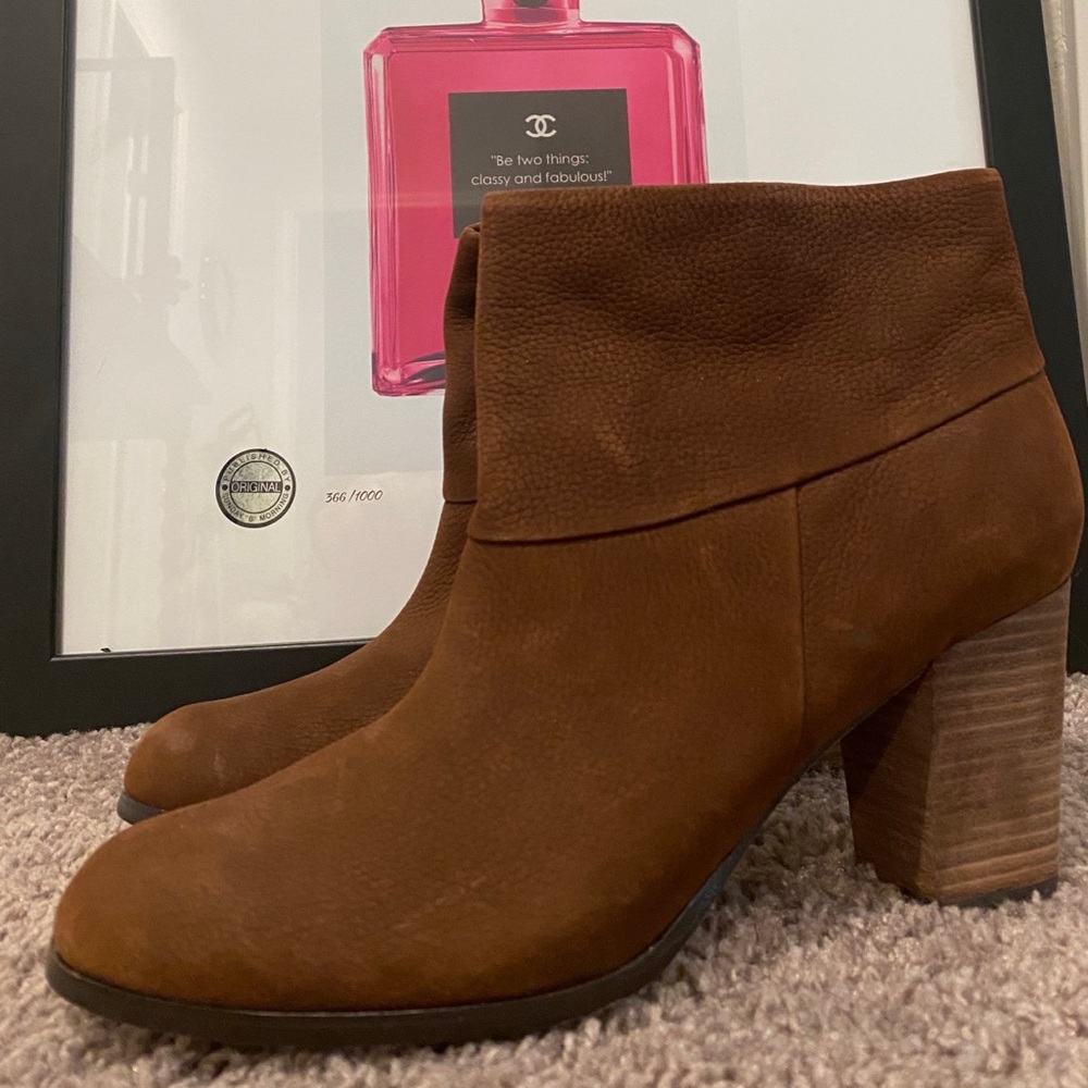 Cole Haan Suede Leather Brown Ankle Boots Woman’s